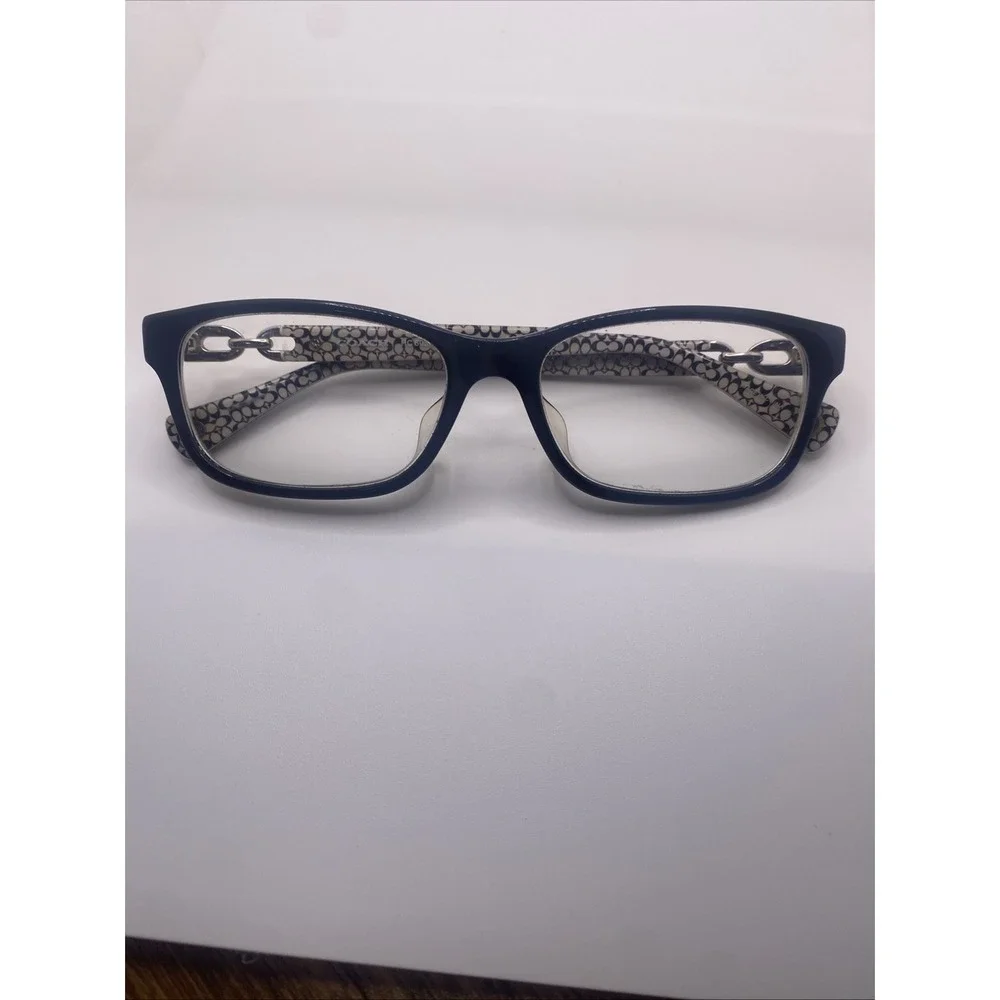Coach Eyeglasses FRAMES ONLY HC 6052F Fannie 54-16-140 Black White 408